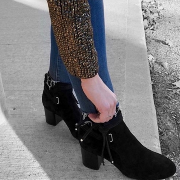 rag & bone Shoes - NIB Rag & Bone Dalia II Genuine Suede ankle booties size 9 black